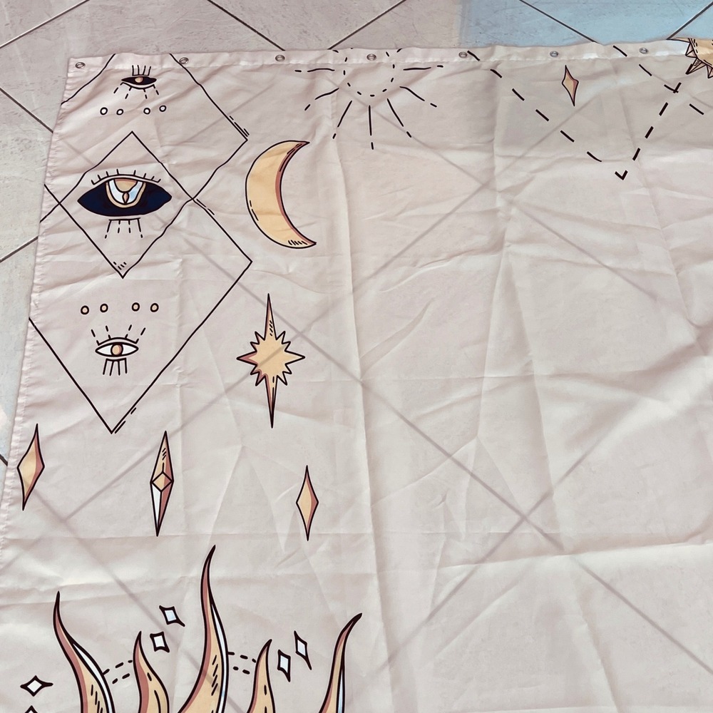 Celestial Sun Moon Tapestry Wall Hanging Dorm Decor Witchy Aesthetic Art - Picture 5 of 9